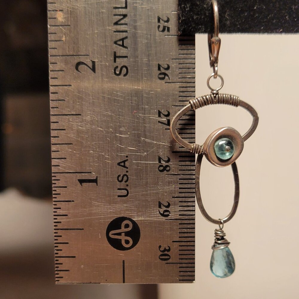 Handmade Boho Sterling Silver Earrings - Picture 4 of 9